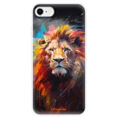 iSaprio Silikónové puzdro - Abstract Lion pre Apple iPhone SE 2020