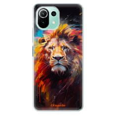 iSaprio Silikónové puzdro - Abstract Lion pre Xiaomi Mi 11 Lite