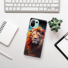 iSaprio Silikónové puzdro - Abstract Lion pre Xiaomi Mi 11 Lite