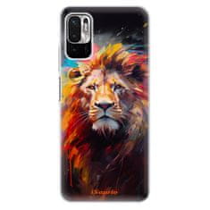 iSaprio Silikónové puzdro - Abstract Lion pre Xiaomi Redmi Note 10 5G