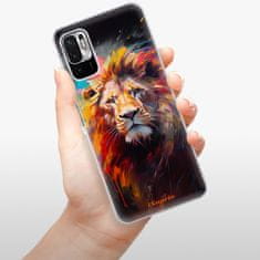 iSaprio Silikónové puzdro - Abstract Lion pre Xiaomi Redmi Note 10 5G