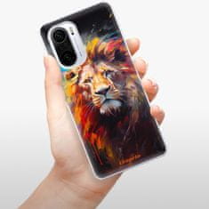 iSaprio Silikónové puzdro - Abstract Lion pre Xiaomi Poco F3