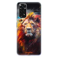 iSaprio Silikónové puzdro - Abstract Lion pre Xiaomi Redmi Note 11 / Note 11S