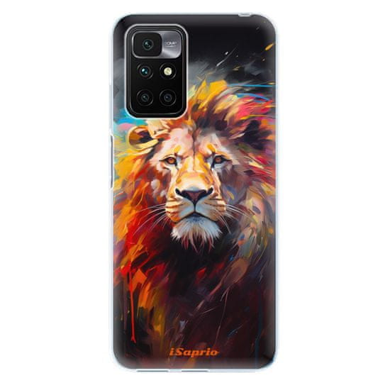 iSaprio Silikónové puzdro - Abstract Lion pre Xiaomi Redmi 10