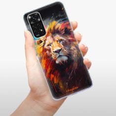 iSaprio Silikónové puzdro - Abstract Lion pre Xiaomi Redmi Note 11 / Note 11S