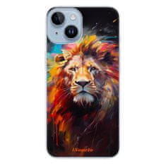 iSaprio Silikónové puzdro - Abstract Lion pre iPhone 14