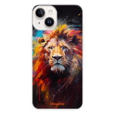 iSaprio Silikónové puzdro - Abstract Lion pre iPhone 14