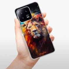 iSaprio Silikónové puzdro - Abstract Lion pre Xiaomi 13