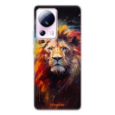 iSaprio Silikónové puzdro - Abstract Lion pre Xiaomi 13 Lite