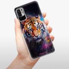 iSaprio Silikónové puzdro - Abstract Tiger pre Xiaomi Redmi Note 10 5G