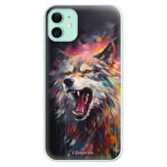 iSaprio Silikónové puzdro - Abstract Wolf pre Apple iPhone 11