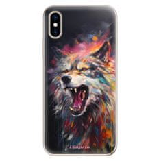 iSaprio Silikónové puzdro - Abstract Wolf pre Apple iPhone XS