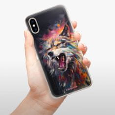 iSaprio Silikónové puzdro - Abstract Wolf pre Apple iPhone XS