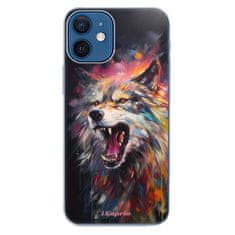 iSaprio Silikónové puzdro - Abstract Wolf pre Apple iPhone 12 Mini