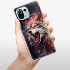 iSaprio Silikónové puzdro - Abstract Wolf pre Xiaomi Mi 11 Lite