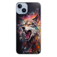 iSaprio Silikónové puzdro - Abstract Wolf pre iPhone 14 Plus