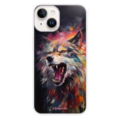 iSaprio Silikónové puzdro - Abstract Wolf pre iPhone 15 Plus