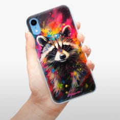 iSaprio Silikónové puzdro - Abstract Racoon pre Apple iPhone Xr