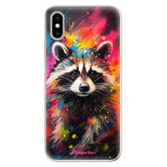 iSaprio Silikónové puzdro - Abstract Racoon pre Apple iPhone XS