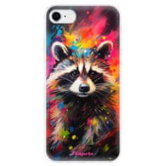 iSaprio Silikónové puzdro - Abstract Racoon pre Apple iPhone SE 2020