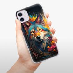 iSaprio Silikónové puzdro - Mysterious Wolf pre Apple iPhone 11