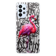 iSaprio Silikónové puzdro - Flamingo Graffiti pre Samsung Galaxy A23 / A23 5G