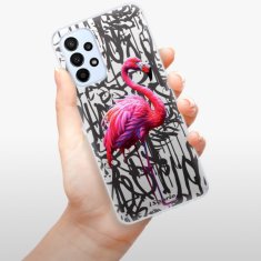 iSaprio Silikónové puzdro - Flamingo Graffiti pre Samsung Galaxy A23 / A23 5G