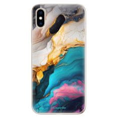 iSaprio Silikónové puzdro - Color Marble 21 pre Apple iPhone XS