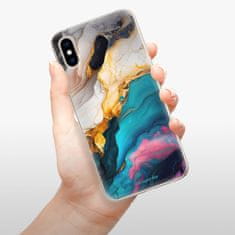 iSaprio Silikónové puzdro - Color Marble 21 pre Apple iPhone XS