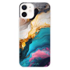 iSaprio Silikónové puzdro - Color Marble 21 pre Apple iPhone 12