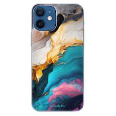 iSaprio Silikónové puzdro - Color Marble 21 pre Apple iPhone 12