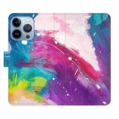 iSaprio Flipové puzdro - Abstract Paint 05 pre Apple iPhone 13 Pro