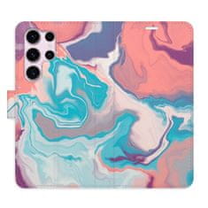 iSaprio Flipové puzdro - Abstract Paint 06 pre Samsung Galaxy S23 Ultra