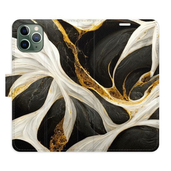 iSaprio Flipové puzdro - BlackGold Marble pre Apple iPhone 11 Pro