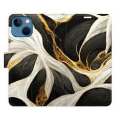 iSaprio Flipové puzdro - BlackGold Marble pre Apple iPhone 13 mini