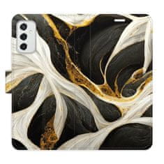 iSaprio Flipové puzdro - BlackGold Marble pre Samsung Galaxy M52 5G