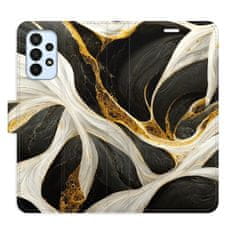 iSaprio Flipové puzdro - BlackGold Marble pre Samsung Galaxy A23 / A23 5G