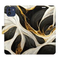 iSaprio Flipové puzdro - BlackGold Marble pre Samsung Galaxy A03