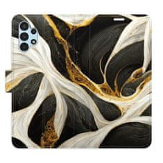 iSaprio Flipové puzdro - BlackGold Marble pre Samsung Galaxy A13 / A13 5G