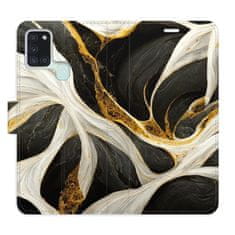 iSaprio Flipové puzdro - BlackGold Marble pre Samsung Galaxy A21s