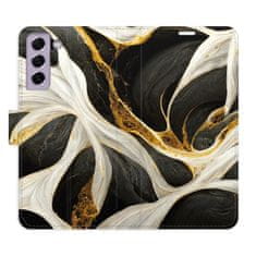 iSaprio Flipové puzdro - BlackGold Marble pre Samsung Galaxy S21 FE 5G