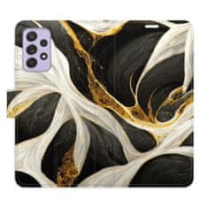 iSaprio Flipové puzdro - BlackGold Marble pre Samsung Galaxy A52 / A52 5G / A52s