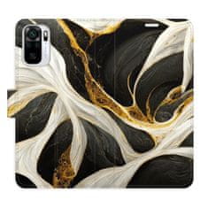 iSaprio Flipové puzdro - BlackGold Marble pre Xiaomi Redmi Note 10 / Note 10S