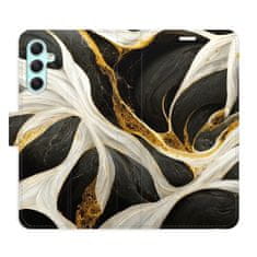 iSaprio Flipové puzdro - BlackGold Marble pre Samsung Galaxy A34 5G