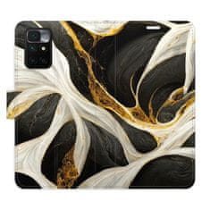 iSaprio Flipové puzdro - BlackGold Marble pre Xiaomi Redmi 10