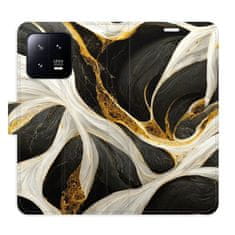 iSaprio Flipové puzdro - BlackGold Marble pre Xiaomi 13