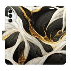 iSaprio Flipové puzdro - BlackGold Marble pre Samsung Galaxy A04s