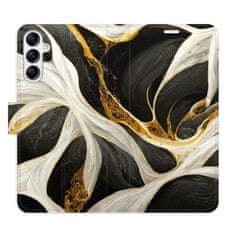 iSaprio Flipové puzdro - BlackGold Marble pre Samsung Galaxy A14 / A14 5G