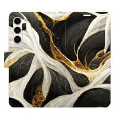 iSaprio Flipové puzdro - BlackGold Marble pre Samsung Galaxy S23+ 5G