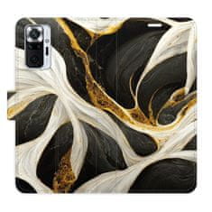 iSaprio Flipové puzdro - BlackGold Marble pre Xiaomi Redmi Note 10 Pro